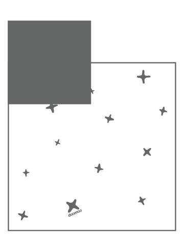 Babydecke Dream „Stars" in anthrazit