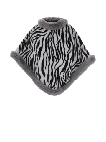 Damen Poncho in Grau
