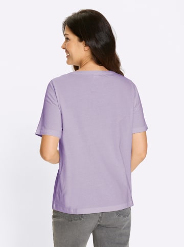 Kurzarm-Shirt in flieder