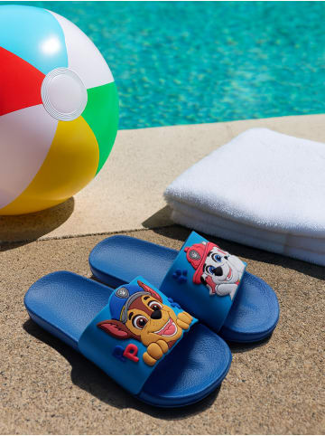 Paw Patrol Badelatschen Chase und Marshall Badeschlappen Badesandalen in blau