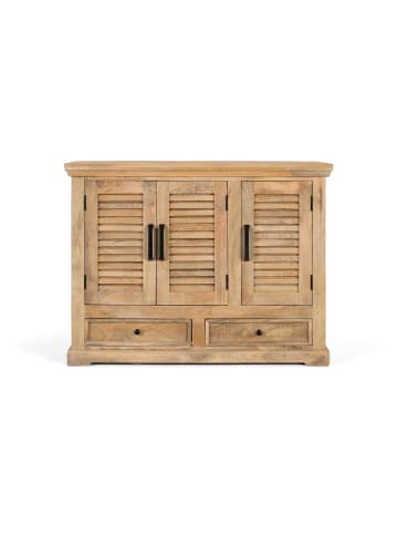 Sideboard mit 3 Türen und 2 Schubladen aus Mangoholz. in Brown