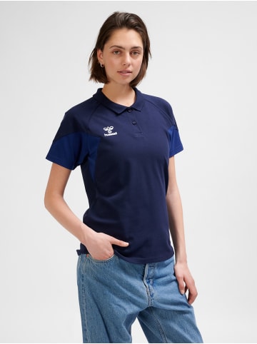 Polo Raglanärmel Hmltravel Damen in MARINE