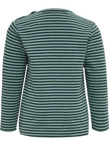 Druckknopf T-Shirt Hmlmulle Lebensstil Jungen in DEEP TEAL