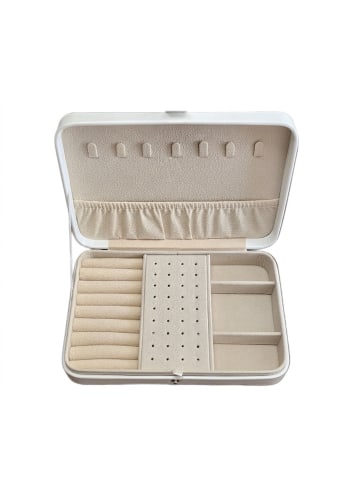 Schmuckkästchen in Weiß - (B)21 x (H)4,5 x (T)14,5 cm
