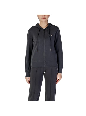 Schwarz Damen Hoodie aus Polyester