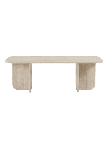 Couchtisch BECAJ in Travertin - (W)120  x (H)41,4  x (L)60 cm