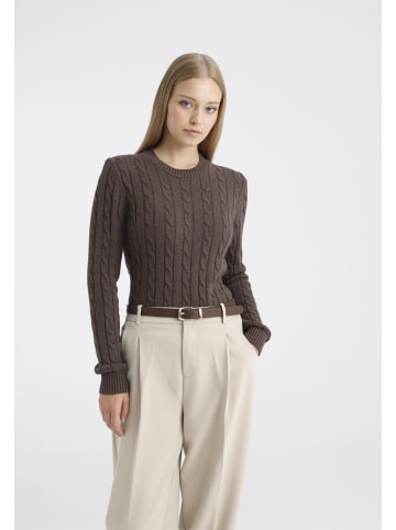 Pullover in braun