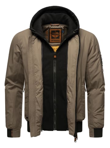 Bomberjacke Hoobo in Stone Brown