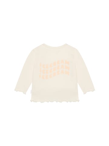 Langarmshirt - Backprint in Egret