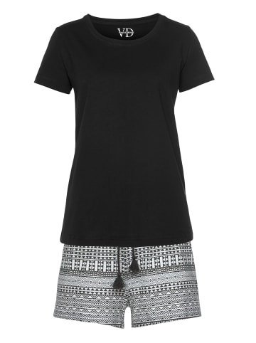 Shorty in schwarz-gemustert
