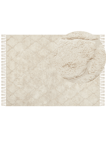 Kurzflor SILCHAR in Beige - (W) 160 x (H) 1.5 x (L) 230 cm