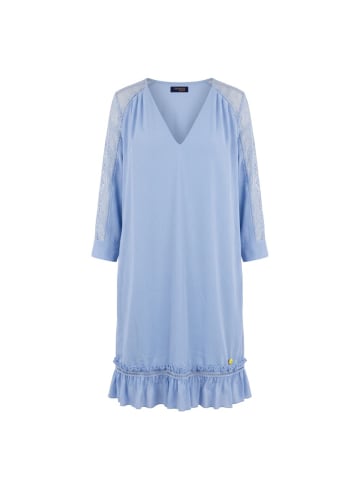 Blau Polyester Damen Kleid