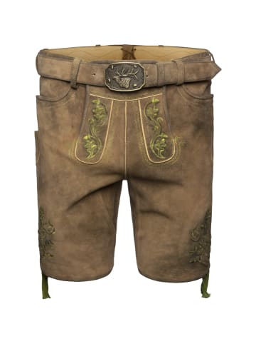 Lederhose Fendo in grau
