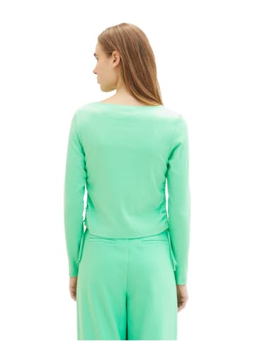 Langarmshirt RIB ROUCHING in Grün