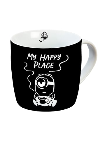 Tasse Minions Bellocoffee Happy Place in Schwarz - 330 ml