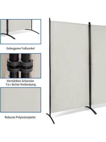 Raumteiler 3 tlg. in Beige
