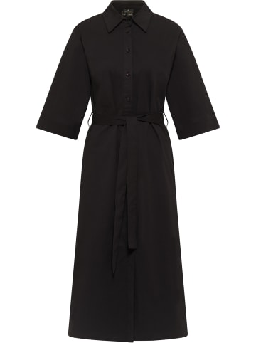 Damen Hemdblusenkleid in Schwarz
