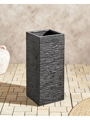 Outdoor Blumentopf DION in Schwarz - (W) 26 x (H) 60 x (L) 26 cm