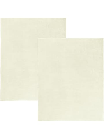 Velours-Frottier Frottierdecke 2er-Pack in natur