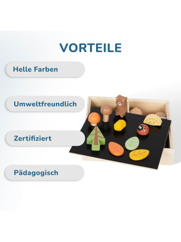 Figuren-Set "Wald" in Mehrfarbig 22 x 22 x 5 cm - ab 3 Jahren