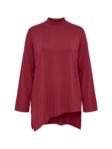 Pullover in weinrot
