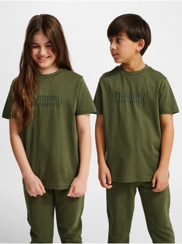 T-Shirt Hmljr Base Multisport Kinder in WINTER MOSS
