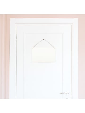 Wandtafel Faultiere Herz Design ohne Spruch in Weiß