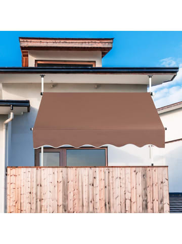 Klemmmarkise 150 cm in Braun