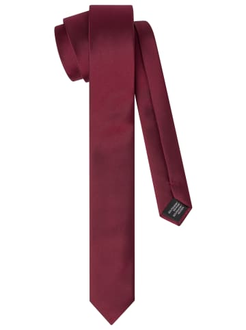 Krawatte in dunkel bordeaux