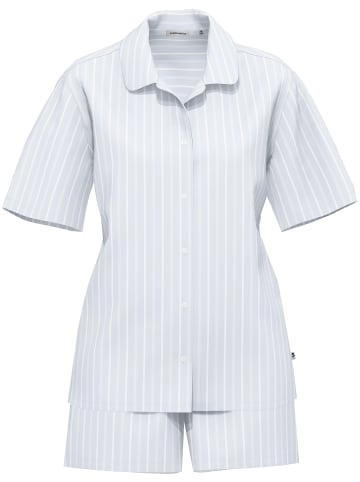 Pyjama Kurz in zen blue