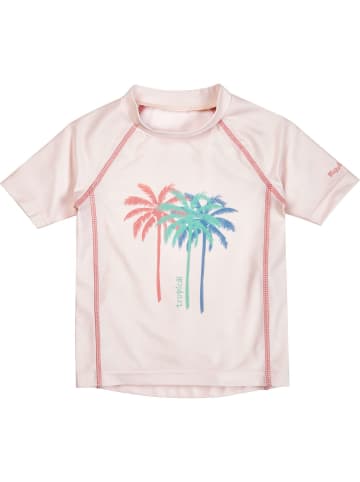 UV-Schutz Shirt 1/2-Arm Palmen in ecru
