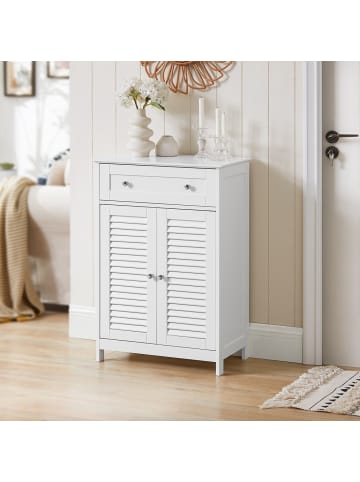 Badezimmerschrank in Mattweiß - (W) 35 x (H) 87 x (L) 60 cm