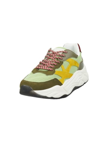 Grün Ziegenleder Chunky Sneaker