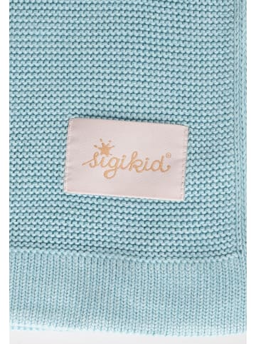 Strickdecke Knitted Love Babydecke in hellblau