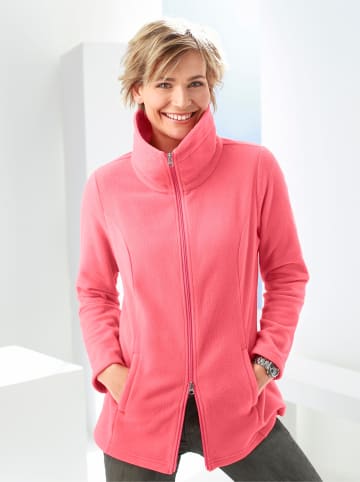Fleece-Jacke in mango