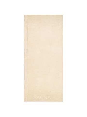 Cawö Saunatücher Pure 6501 beige - 370 in beige - 370