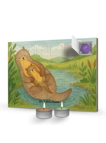 Adventskalender Otter Kind Design ohne Spruch in Weiß