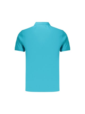 Blau Baumwolle Herren Polo
