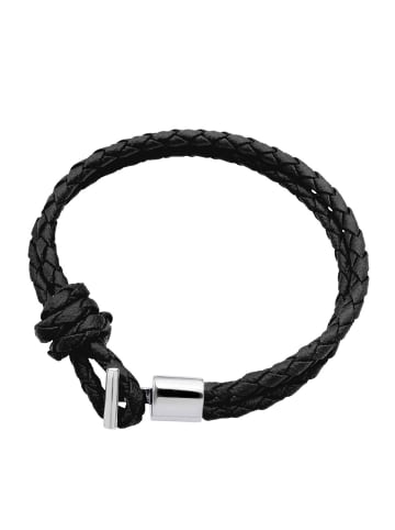 Armband 925 Sterling Silber Haken in Schwarz