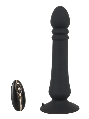 Stoßvibrator Anal thruster in schwarz