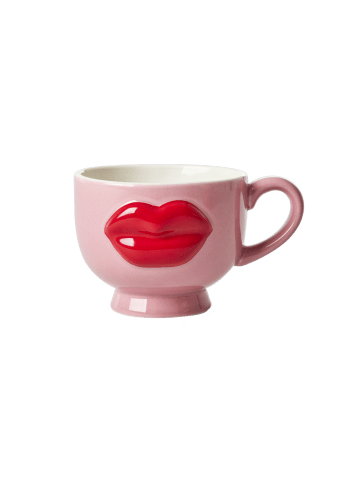 Keramik Becher Lips in pink