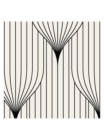 Tapete Art Deko in Weiß - (W) 200 × (L) 280 cm
