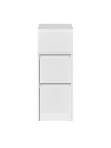 Nachttisch Kailyn in Wolkenweiß - (B)30 x (H)65 x (T)25 cm
