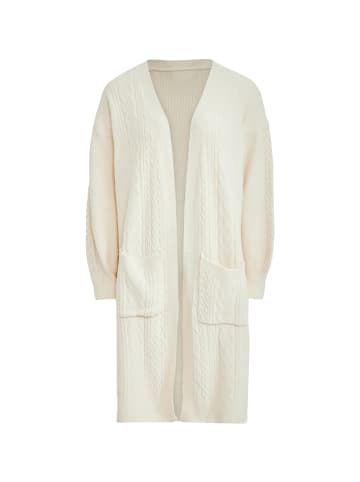 Damen Strickjacke in Wollweiss