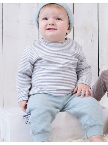 Baby Sweathose in Aqua Melange
