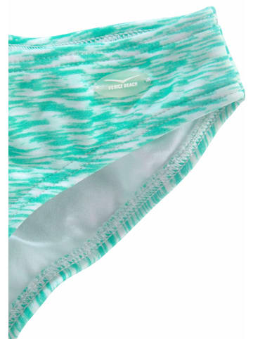 Bandeau-Bikini in mint-weiß