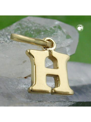 Anhänger 8x7mm 9Kt GOLD in gold