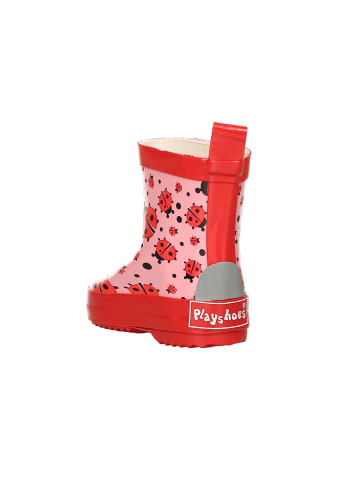 Gummistiefel Halbschaft Marienkäfer in Rosa