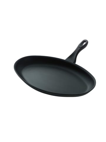 Fischpfanne Aluminium Speziallegierung Emaille Antihaft in Schwarz