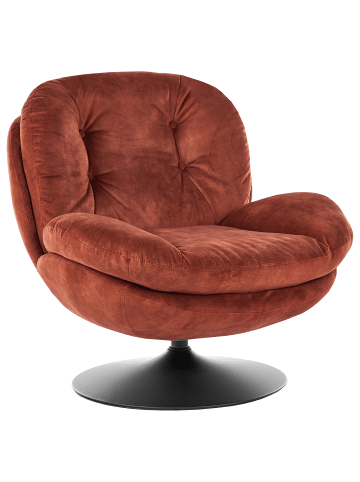 Sessel NOLVIK in Braun/Schwarz - (W) 82 x (H) 82 x (L) 85 cm